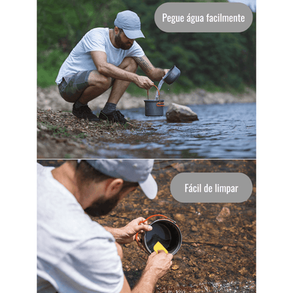 Kit Panelas de Acampamento 4 em 1 - PotSet