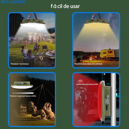 Luminária Portátil Recarregável Outdoor - MOSLIGHT