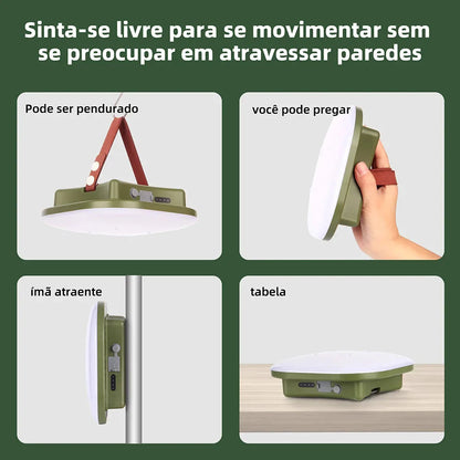 Luminária Portátil Recarregável Outdoor - MOSLIGHT