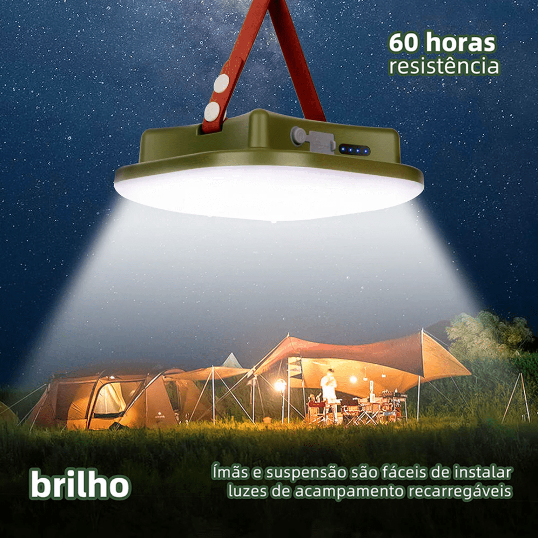 Luminária Portátil Recarregável Outdoor - MOSLIGHT