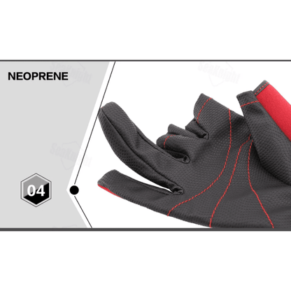 Luvas de Pesca Respirável Anti-Corte - SeaKnight