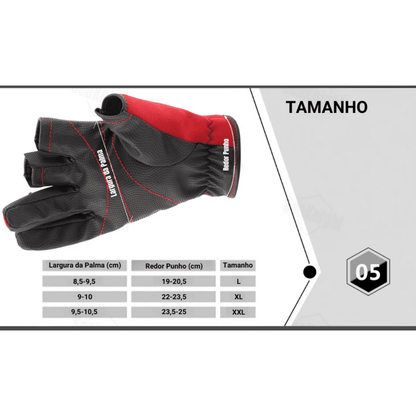 Luvas de Pesca Respirável Anti-Corte - SeaKnight