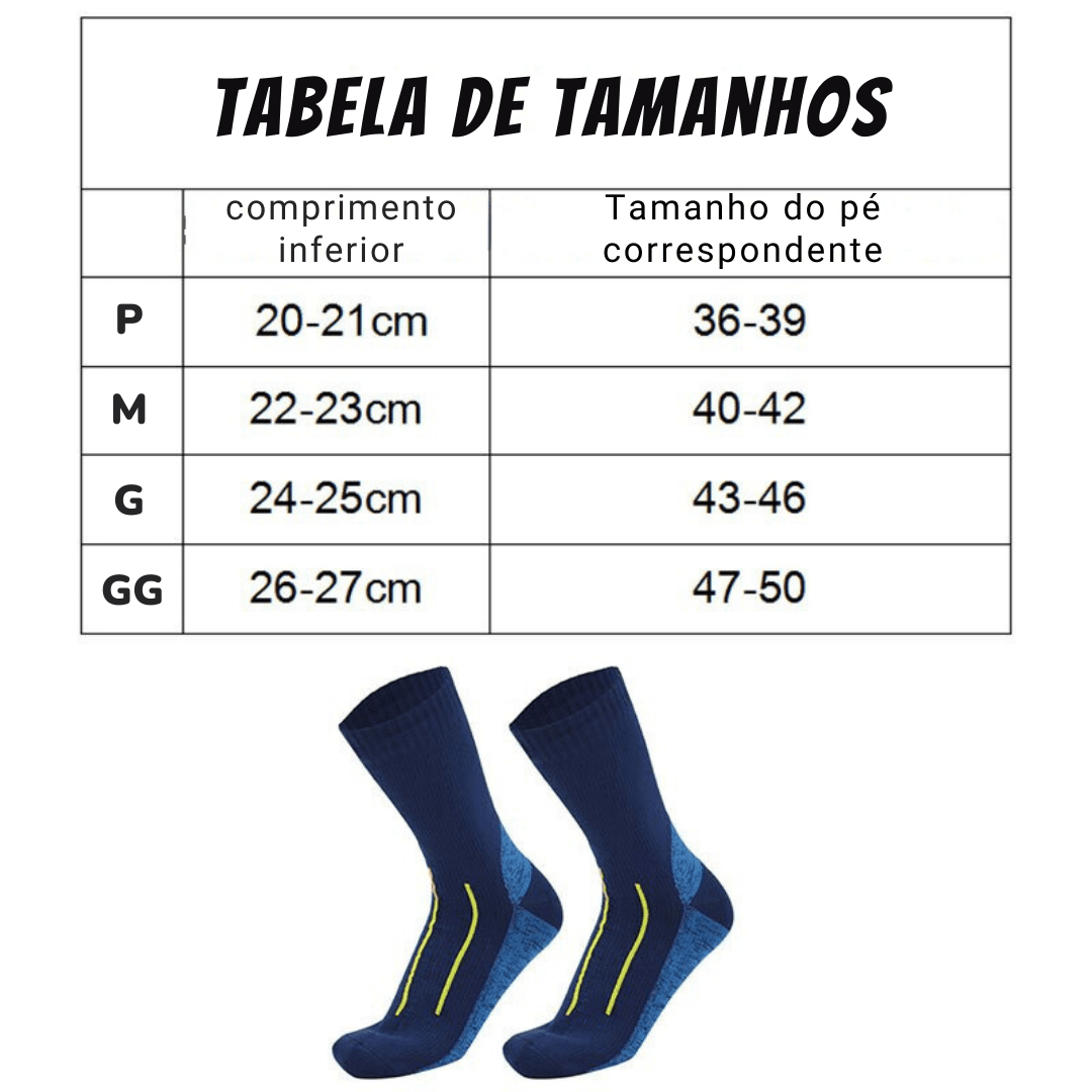 Meias Outdoor Impermeáveis Respiráveis - Socks