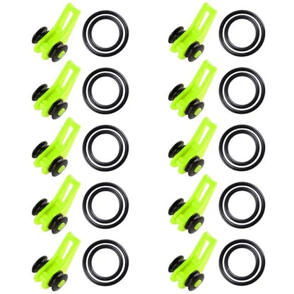 Suporte Com 10 Peças Em Ganchos Para Iscas e Anzóis